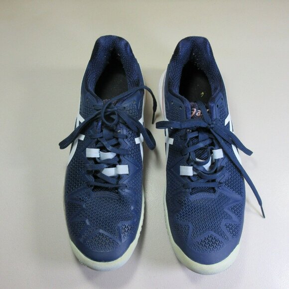Asics Navy and White Athletic Shoes - Picture 3 of 8